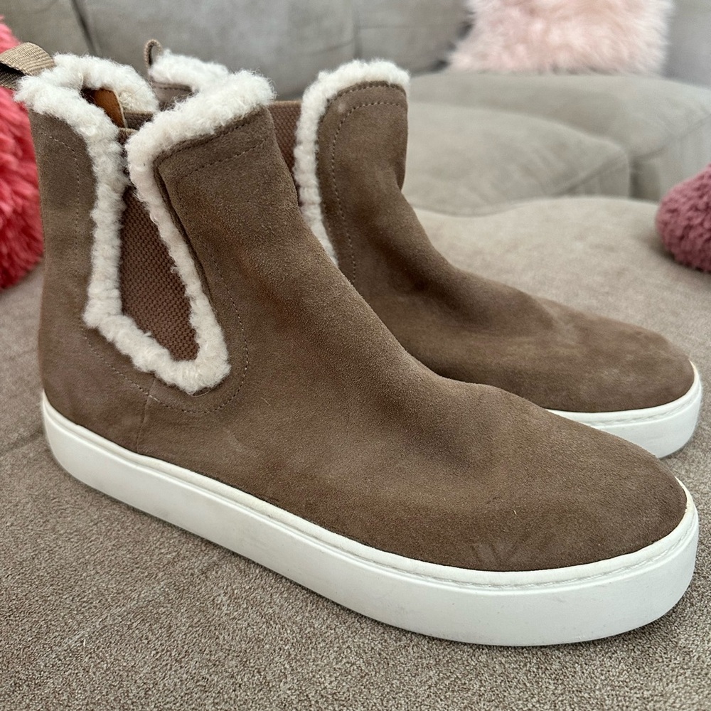 Lucky Brand High Top Slip On Sneaker Booties
